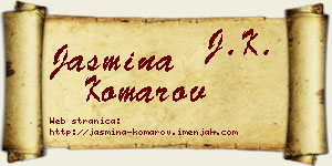 Jasmina Komarov vizit kartica